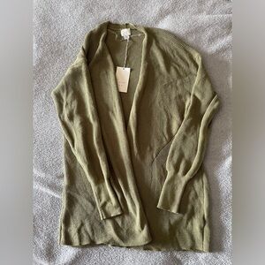 NWT XS A New Day Green Cardigan